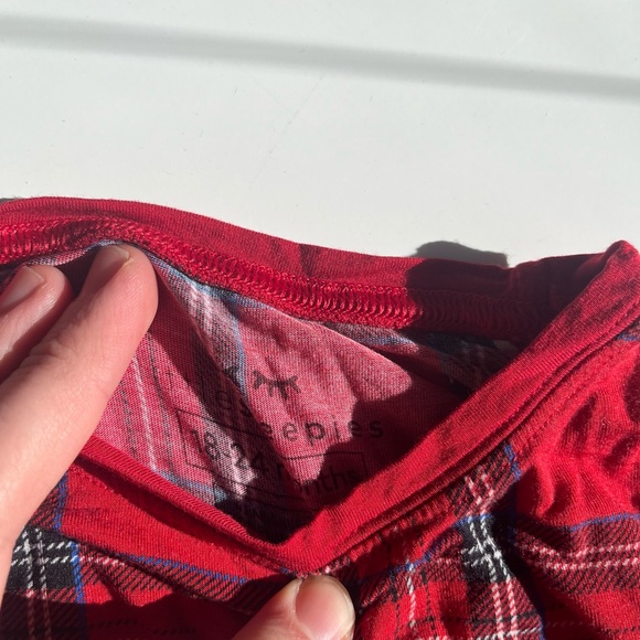 Little Sleepies Plaid Christmas Two-Piece Viscose PJs - Picture 3 of 3